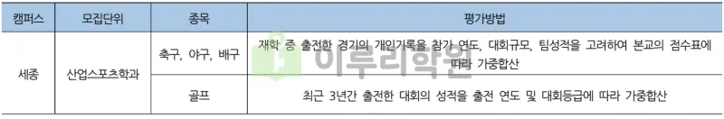 출처 : 2024학년도 홍익대학교 신입학생 입학전형 시행계획