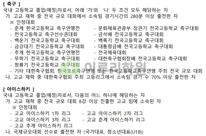 출처 : 2024학년도 광운대학교 신입학생 입학전형 시행계획