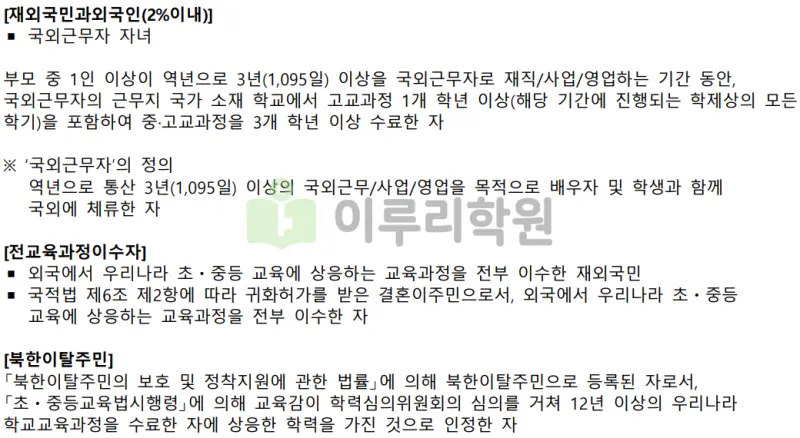 출처 : 2024학년도 광운대학교 신입학생 입학전형 시행계획