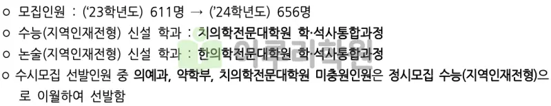 출처 : 2024학년도 부산대학교 신입학생 입학전형 시행계획