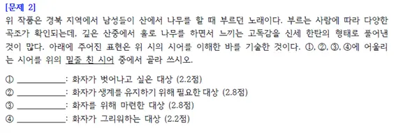 2025 상명대 인문 논술 국어 예시 문항_출처: 2025학년도 상명대학교 수시모집 논술고사 예상문제