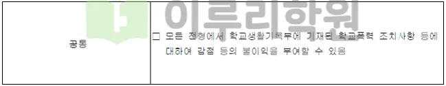 2026학년도 서울시립대학교 학교폭력조치사항 감점 적용 안내_출처 2026 서울시립대학교 입학 시행계획