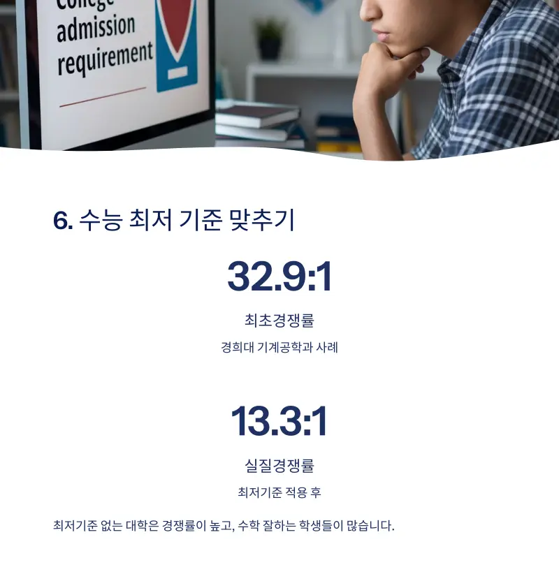 6원칙: 수능 최저 기준 반드시 맞추기