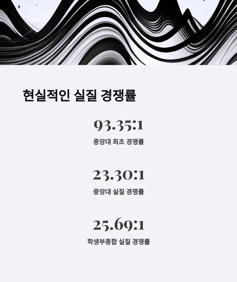 현실적인 실질 경쟁률