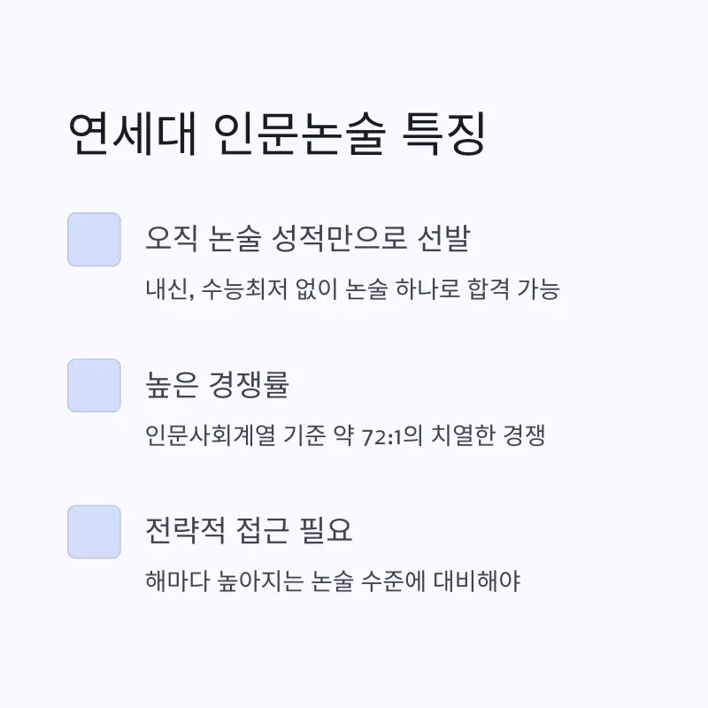 연대 인문논술 2026 분석 및 대비 전략[윤미나T] - 대치동 인문논술학원 연세대학교 수업