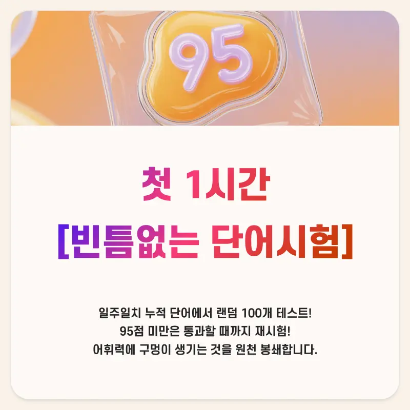 [대치동 소수정예 영어학원] 개별맞춤 4시간 수업 내 관리 시스템!