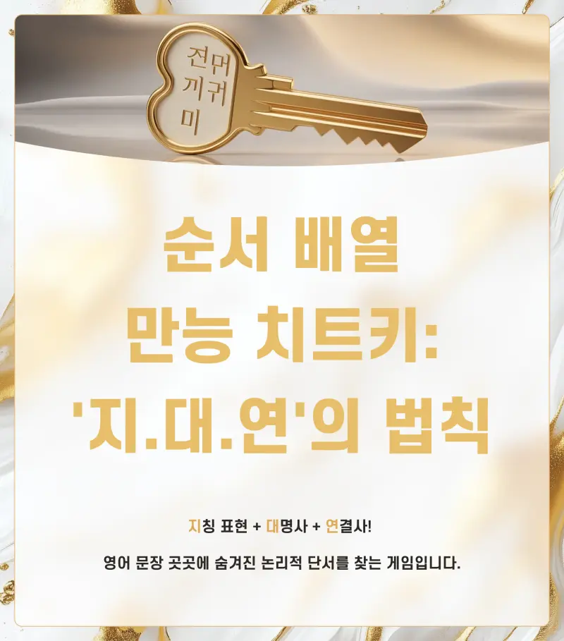 [수능 영어 공부법] 순서 배열, 아직도 '해석'에 의존하나요? [권동훈T]