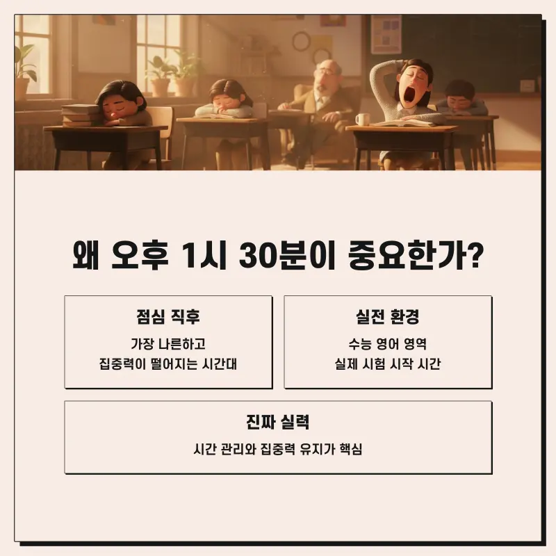 [대치 영어 권동훈T] 수능 영어, '오후 1시 30분'에 승부가 갈립니다 (예비고3 수능실전반)