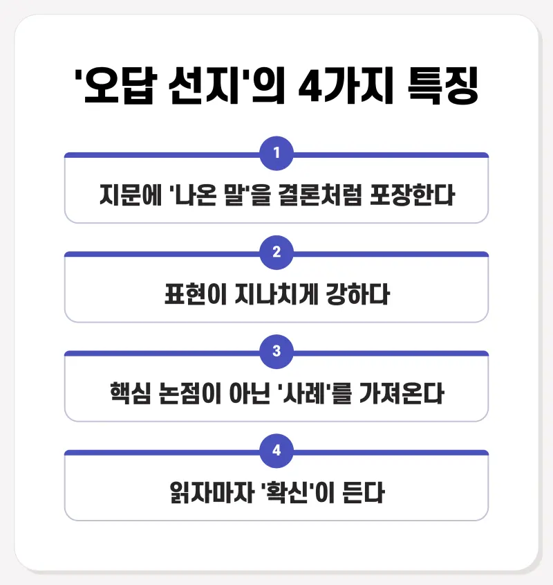 [영어 권동훈T] 수능 영어, 정답 같아 보이는 '함정 선지'의 4가지 비밀 (대치동 영어학원)