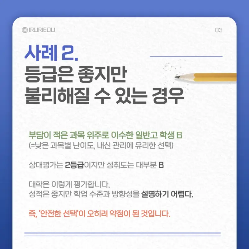 경쟁력 없는 학생의 조건