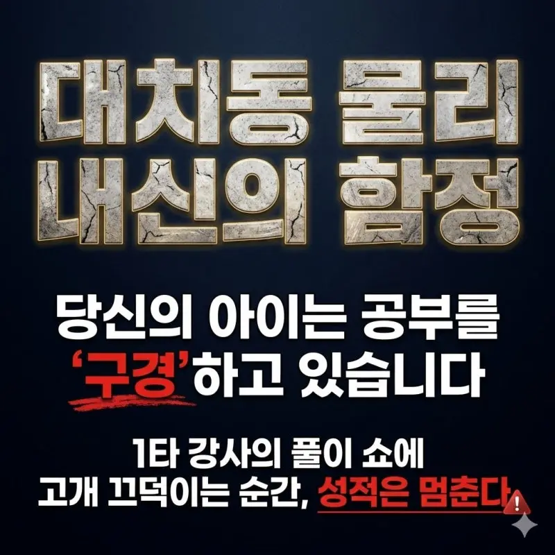 대치동 물리 내신의 함정 : 당신의 아이는 공부를 '구경'하고 있습니다