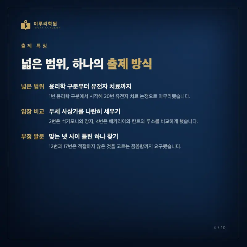 2026 7월 고3 모의고사, 대치동 생활과윤리 대비를 인지능력으로 다시 읽다 본문 이미지 4