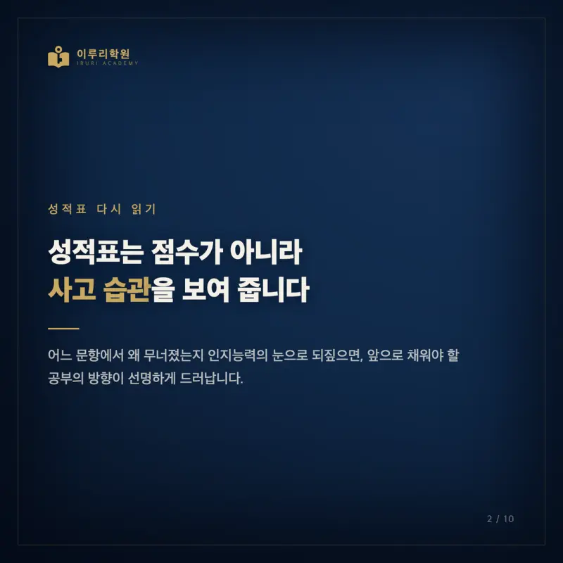 2026 7월 고3 윤리와사상, 인지능력으로 본 등급의 갈림길과 대치동 윤리와사상 만점 전략 본문 이미지 2