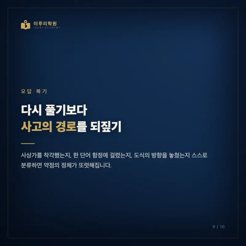 2026 7월 고3 윤리와사상, 인지능력으로 본 등급의 갈림길과 대치동 윤리와사상 만점 전략 본문 이미지 9