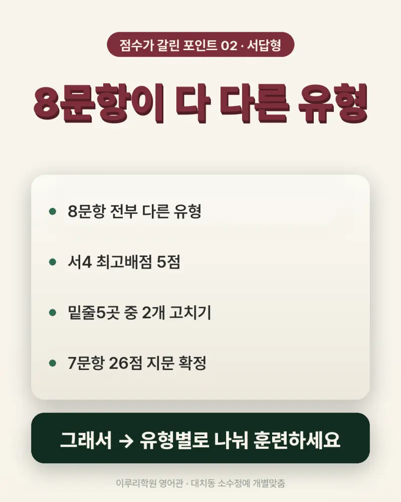 [대치동 영어학원] 경기고 영어 내신 분석 및 대비 방법 - 2학년 1학기 기말고사 + 소수정예 개별맞춤 8주 대비 본문 이미지 7