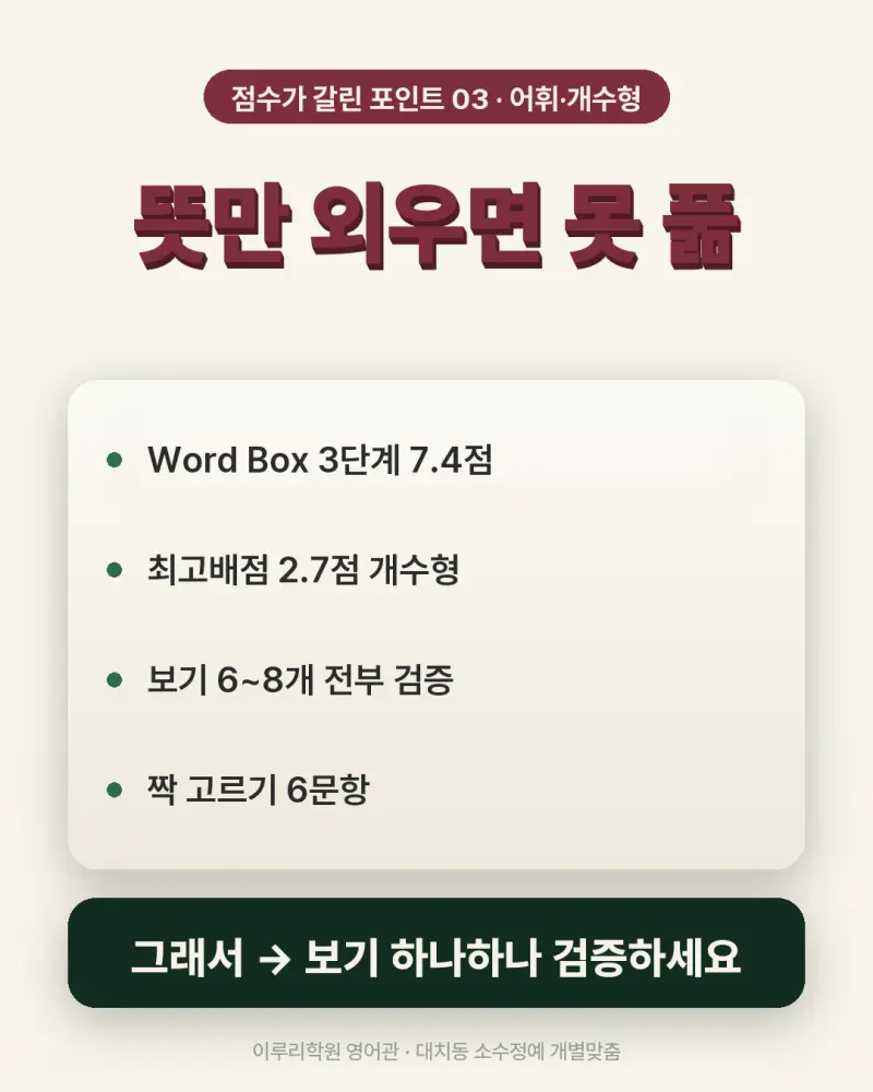 [대치동 영어학원] 경기고 영어 내신 분석 및 대비 방법 - 2학년 1학기 기말고사 + 소수정예 개별맞춤 8주 대비 본문 이미지 8