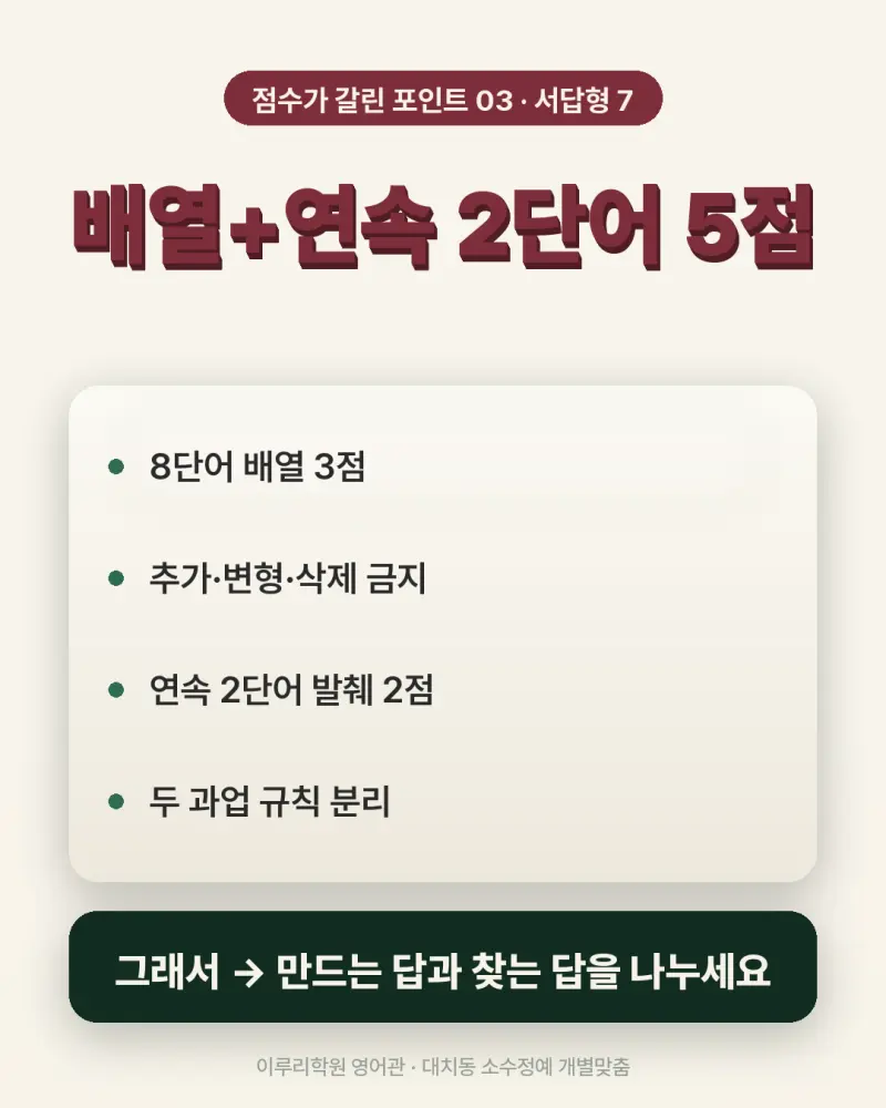 [대치동 이루리] 진선여고 영어학원 내신 분석 및 대비 방법 - 1학년 1학기 기말고사 + 소수정예 개별맞춤 8주 대비 본문 이미지 8