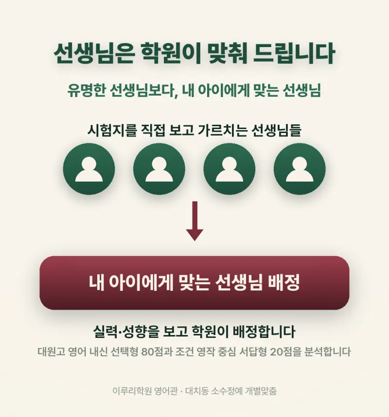 [대치동 영어학원] 대원고 영어 내신 분석 및 대비 방법 - 1학년 1학기 기말고사 + 소수정예 개별맞춤 8주 대비 본문 이미지 12