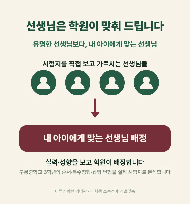 [대치동 영어학원] 구룡중학교 영어 내신 분석 및 대비 방법 - 3학년 2026학년도 1학기 기말고사 + 소수정예 개별맞춤 8주 대비 본문 이미지 12