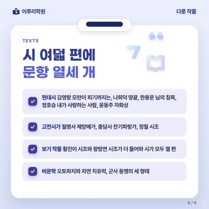 [대치동] 2026 단대부고 1학년 1학기 중간고사 공통국어1 분석 - 이루리학원 본문 이미지 6