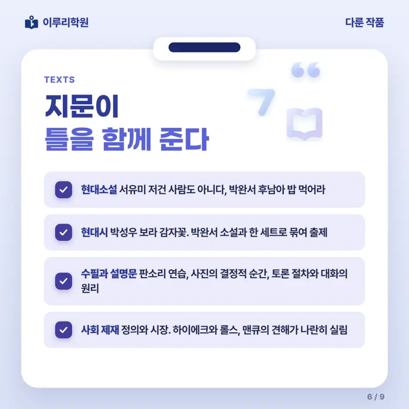 [대치동] 2026 중대부고 1학년 1학기 기말고사 공통국어1 분석 - 대치 국어 내신 전문학원 본문 이미지 6
