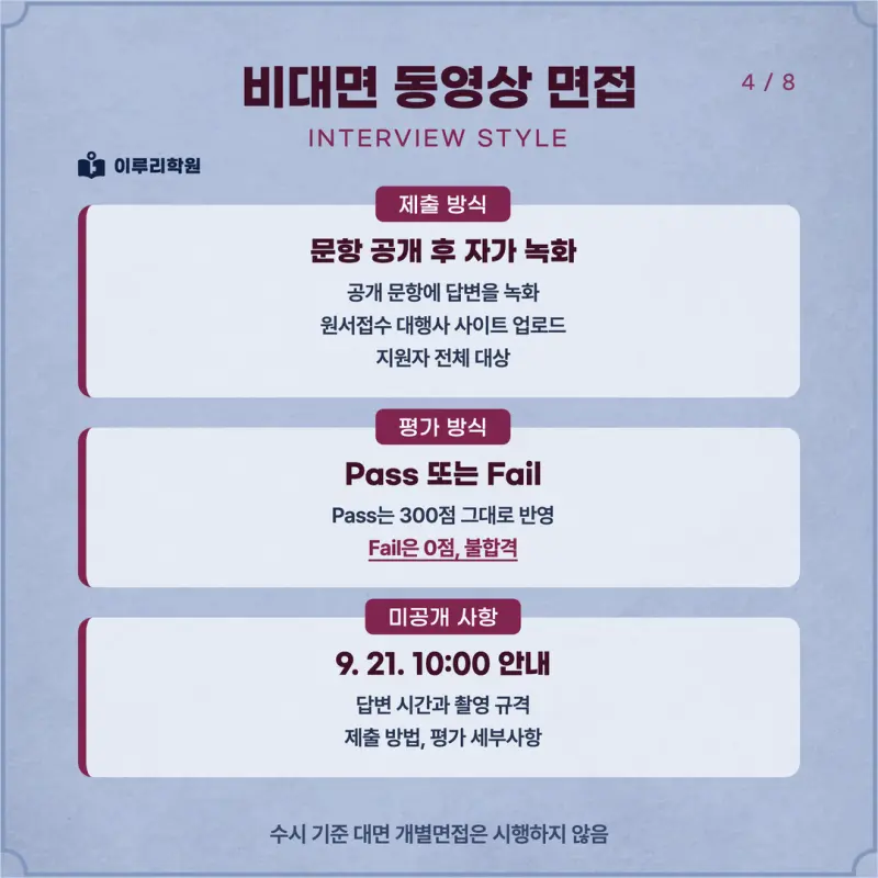 [대치동 학종] 경인교육대학교(경인교대) 학생부종합 면접 일정, 스타일, 출제유형, 꿀팁 분석 - 이루리학원 본문 이미지 4