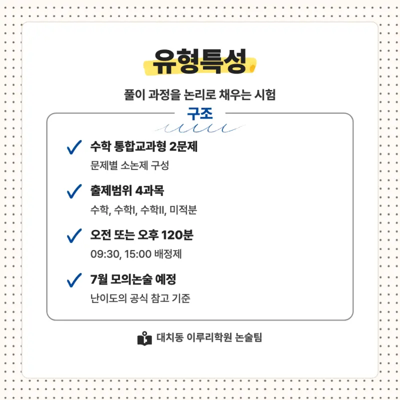 2027 단국대학교(단국대) 대입 자연계 논술(수리논술) 모집요강, 일정, 유형특성, 출제경향, 경쟁률, 인원, 입결 - 대치동 입시 논술학원 본문 이미지 5