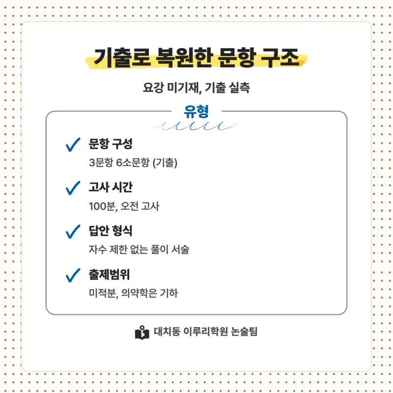 2027 부산대학교(부산대) 대입논술(수리논술) 모집요강, 일정, 유형특성, 출제경향, 경쟁률, 인원, 입결 - 대치동 이루리학원 본문 이미지 5