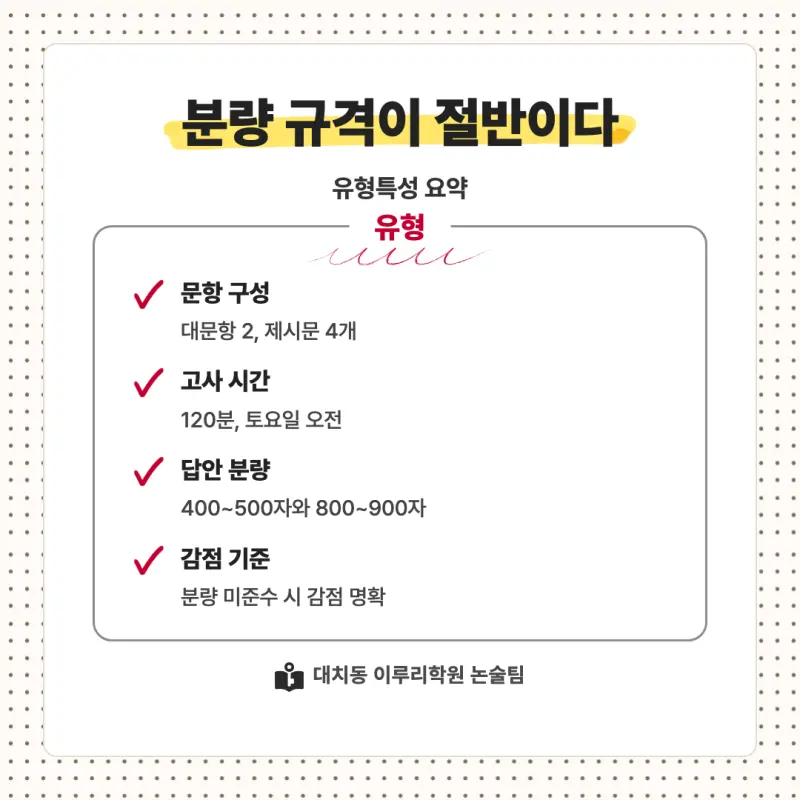 2027 세종대학교(세종대) 대입논술(인문논술) 모집요강, 일정, 유형특성, 출제경향, 경쟁률, 인원, 입결 - 대치동 이루리학원 본문 이미지 6