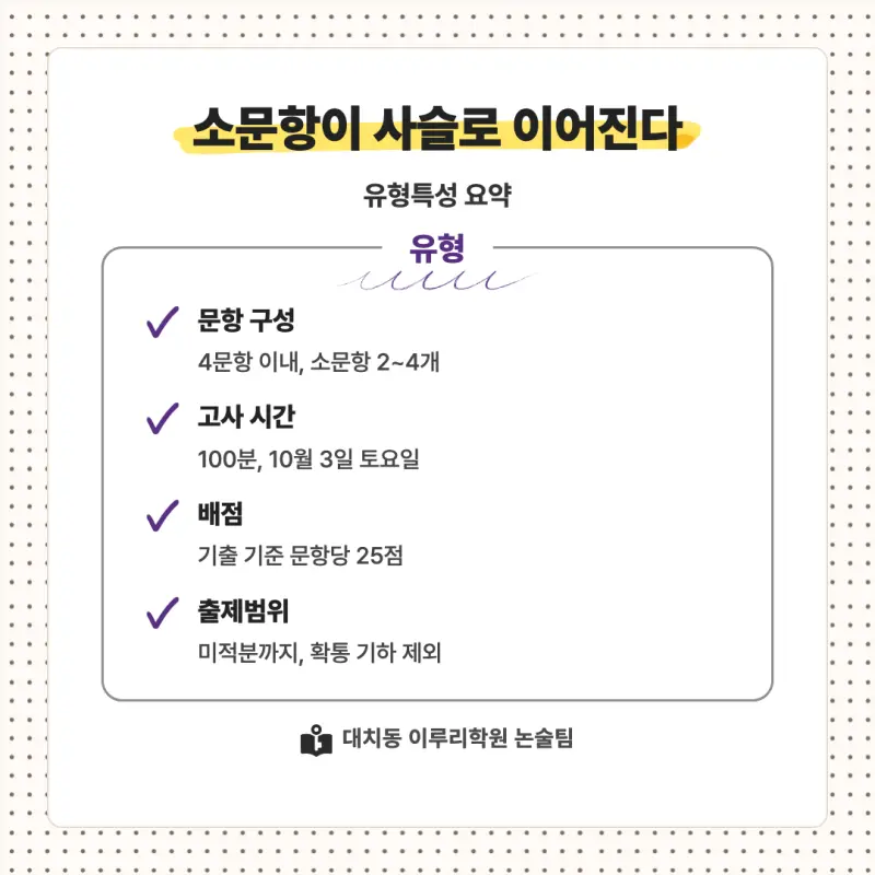 2027 성신여자대학교(성신여대) 대입논술(수리논술) 모집요강, 일정, 유형특성, 출제경향, 경쟁률, 인원, 입결 - 대치동 논술학원 본문 이미지 6