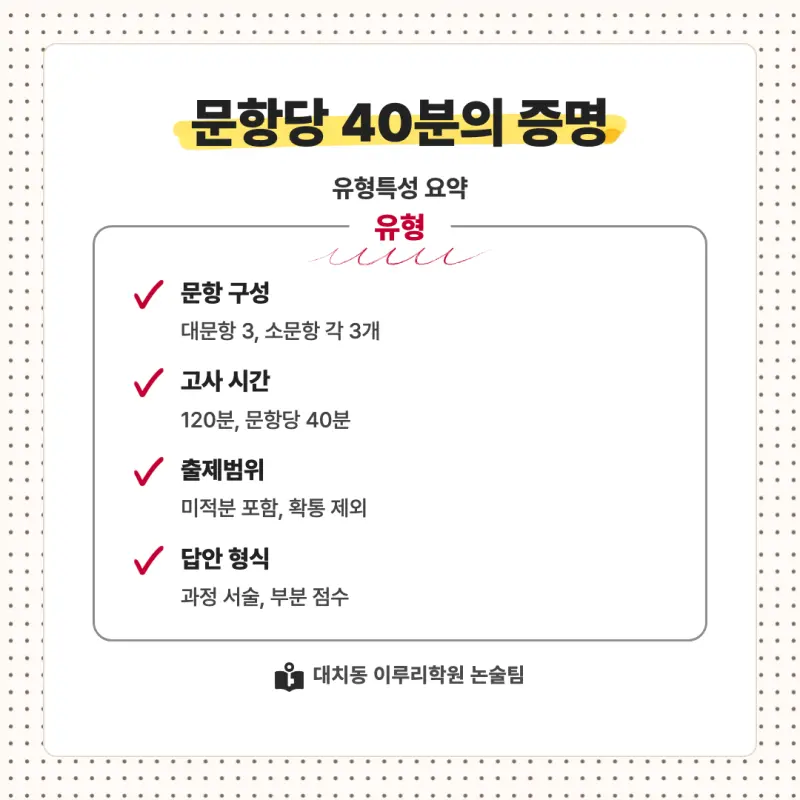 2027 세종대학교(세종대) 대입논술(수리논술) 모집요강, 일정, 유형특성, 출제경향, 경쟁률, 인원, 입결 - 대치동 논술학원 본문 이미지 6
