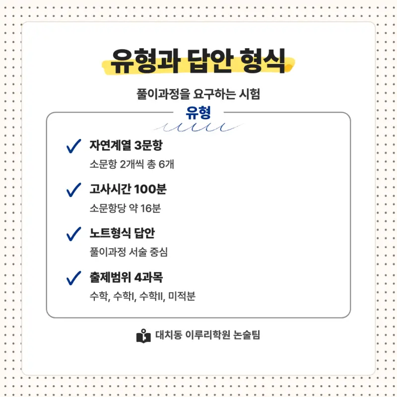 2027 숙명여자대학교(숙명여대) 대입논술(수리논술) 모집요강, 일정, 유형특성, 출제경향, 경쟁률, 인원, 입결 - 대치동 이루리학원 본문 이미지 5
