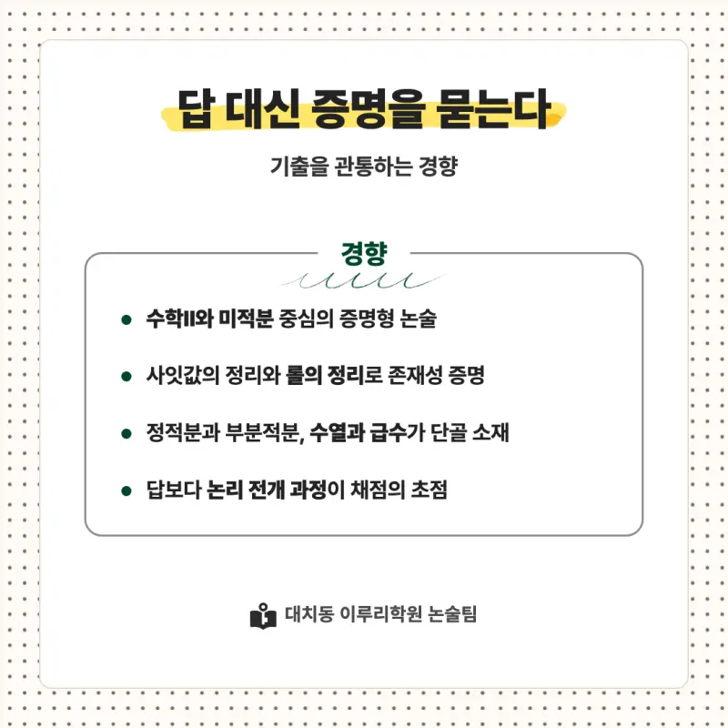2027 이화여자대학교(이화여대) 대입논술(수리논술) 모집요강, 일정, 유형특성, 출제경향, 경쟁률, 인원, 입결 - 대치동 논술학원 본문 이미지 7
