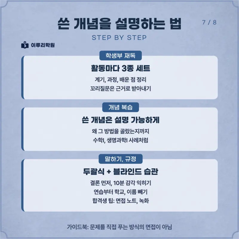 [대치동 학종] 인천대학교(인천대) 학생부종합 면접 일정, 스타일, 출제유형, 꿀팁 분석 - 대치동 논술학원 본문 이미지 7