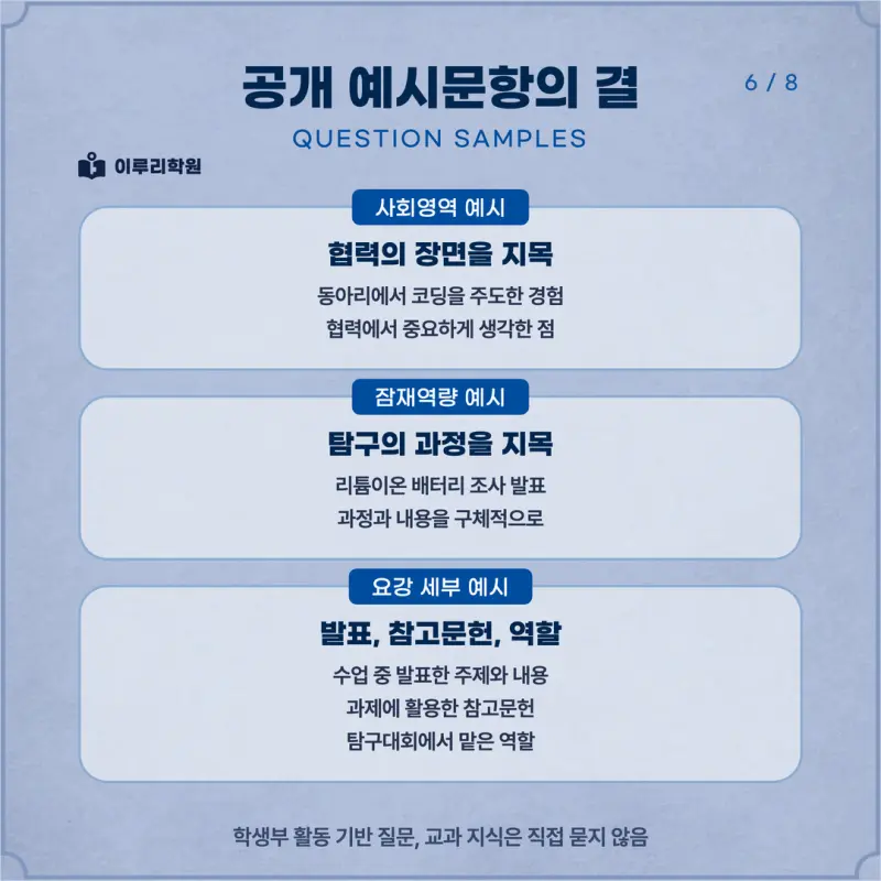 [대치동 학종] 경기대학교(경기대) 학생부종합전형 면접형 면접 일정, 스타일, 출제유형, 꿀팁 분석 - 대치동 수시 컨설팅 학원 본문 이미지 6
