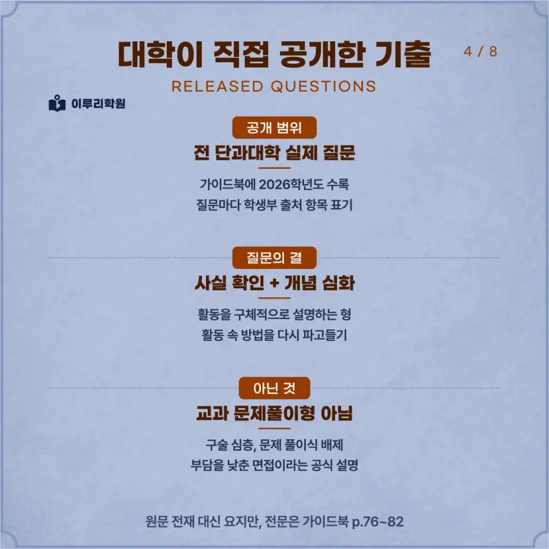 [대치동 학종] 동국대학교(동국대) 학생부종합 면접 일정, 스타일, 출제유형, 꿀팁 분석 - 대치 입시전문 학원 본문 이미지 4