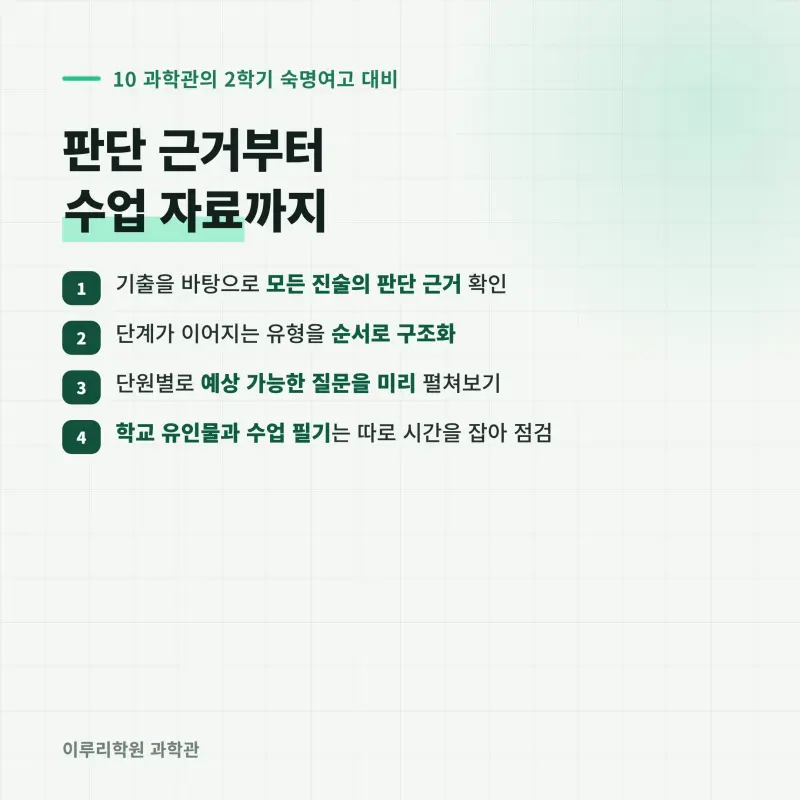 [대치동] 2026 숙명여고 1학년 1학기 통합과학 분석 - 대치동 내신대비학원 기말고사 출제 경향과 2학기 대비 방향 본문 이미지 11