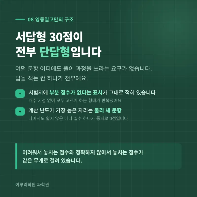 [대치동] 2026 영동일고 1학년 1학기 통합과학 분석 - 이루리학원 본문 이미지 9