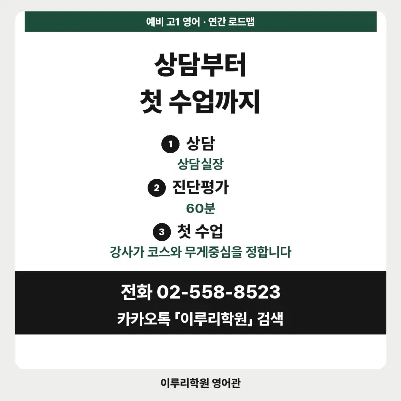 [대치동 고등학원] 예비 고1 영어 연간 로드맵 - 수능과 내신, 둘 다 잡는 1년 본문 이미지 8