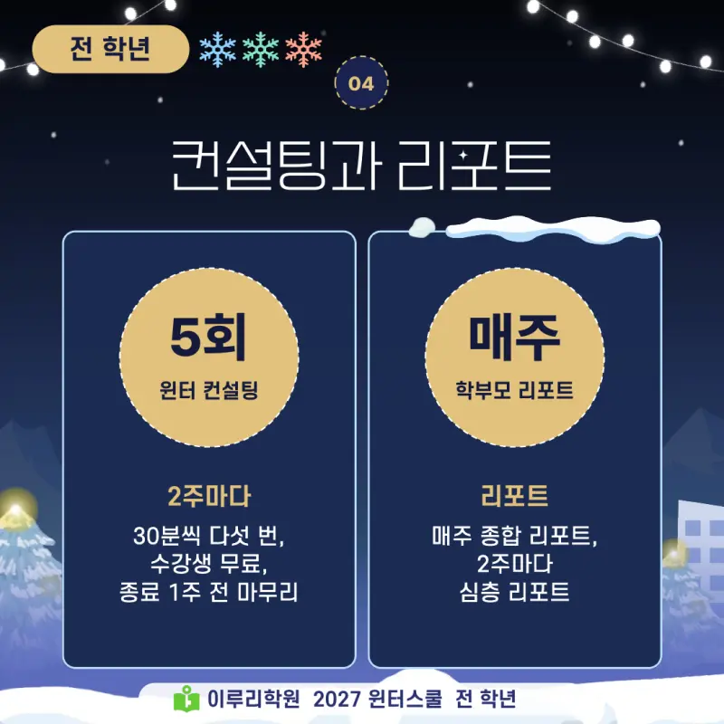 대치동 윈터스쿨 2027, 진단고사에서 시작하는 이루리학원 겨울방학 특강 본문 이미지 5